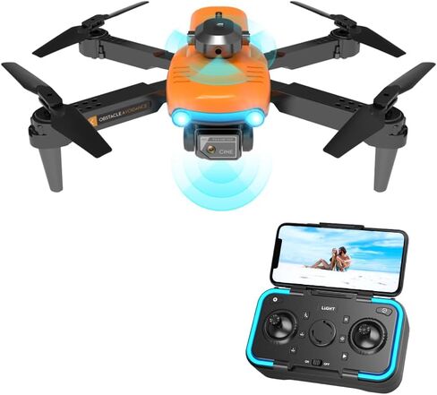 Heavily Upgraded Brushless GPS Folding Drone 6K Cinematic Pixels, 5G HD Mapping, 1000m Ultra Long Remote Control Distance, 56 Minutes Long Endurance. Suitable for adults in Kuwait