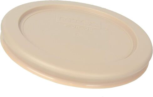 Pyrex 7202-PC 1-Cup Blush Food Storage Replacement Lid (4-Pack) - Made in USA in Saudi Arabia