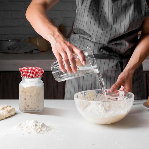 3 PCS SOURDOUGH JAR COVER ALDABLE مرنة ملونة بلود مصنوعة يدويًا مصنوعة يدويًا أغطية القماش سلة سلة سلة للحفاظ in Saudi Arabia