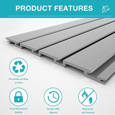 NeatiEase Slatwall Panel Wall Storage Systems, 4 x 8ft Slat Wall Paneling Garage Wall Organizer, Heavy Duty Wall Mounted PVC Wall Rack (Black) in Kuwait