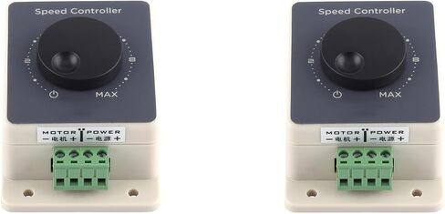 DC Motor Controller 2Pcs DC10-60V 20A Pulse Width Modulator, PWM Motor Speed Controller Sturdy Shell, Speed Regulator DC Motor Governor Stepless Variable Rotary Switch in Saudi Arabia