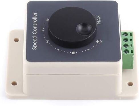 DC Motor Controller 2Pcs DC10-60V 20A Pulse Width Modulator, PWM Motor Speed Controller Sturdy Shell, Speed Regulator DC Motor Governor Stepless Variable Rotary Switch in Saudi Arabia