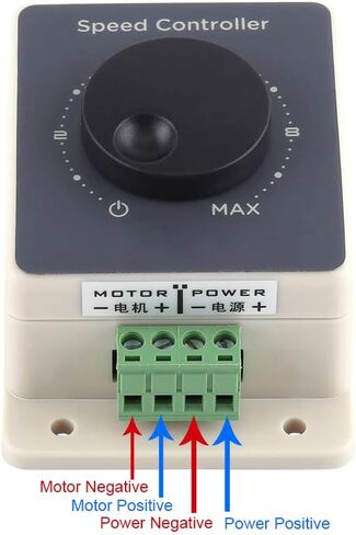 DC Motor Controller 2Pcs DC10-60V 20A Pulse Width Modulator, PWM Motor Speed Controller Sturdy Shell, Speed Regulator DC Motor Governor Stepless Variable Rotary Switch in Saudi Arabia