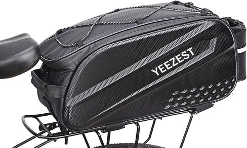 Bike Bag for Bicycle Rear Rack – 10L Hard Shell Waterproof E-Bike Rack Bag with Reflective Strip for Cycling, Commuting, Outdoor Travel, Grocery Runs, and Day Trips in Saudi Arabia