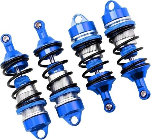 4PCS Aluminum Front & Rear Shocks Upgrade for ARRMA 1/7 Felony 6S BLX Infraction 6S BLX Limitless,Replace#ARA330627 ARA330628 (Black) in Saudi Arabia
