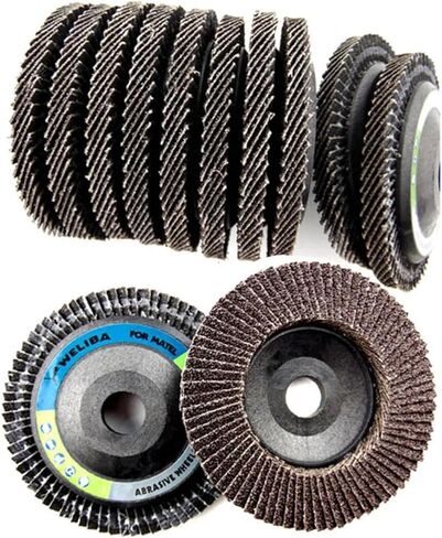5Pcs Grinding Wheels Flap Discs Sanding Discs 115/125mm 4.5/5 Inch 40/60/80/120 Grit Angle Grinder Abrasive Tool Wood Tools(5 pcs grit 60,4.5inch 115mm) in Saudi Arabia