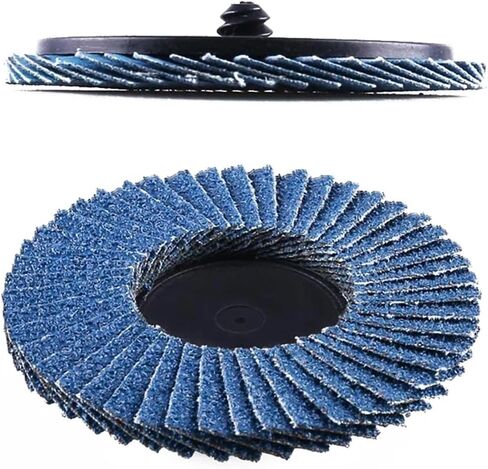 31pcs 2Inch Zirconia Alumina Flat Flap Disc Roll Lock Grinding Sandpaper Wheels with 1/4 Inch 40/60/80 Grit in Saudi Arabia