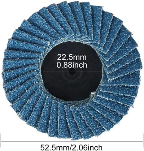 31pcs 2Inch Zirconia Alumina Flat Flap Disc Roll Lock Grinding Sandpaper Wheels with 1/4 Inch 40/60/80 Grit in Saudi Arabia