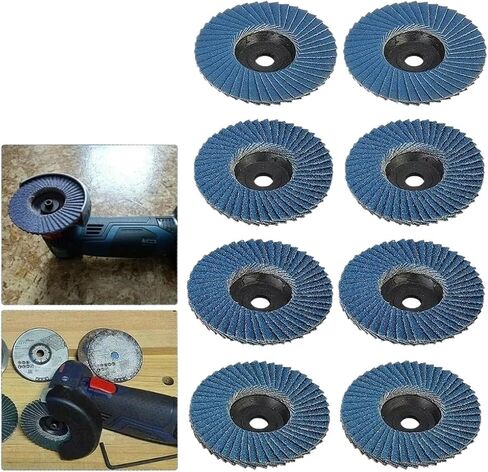 8pcs 3 بوصة 40/60/80/120 أقراص رفرف مسطحة الحصبة 75 ملم عجلات طحن الخشب قطع المعادن لطاحنة الزاوية in Saudi Arabia