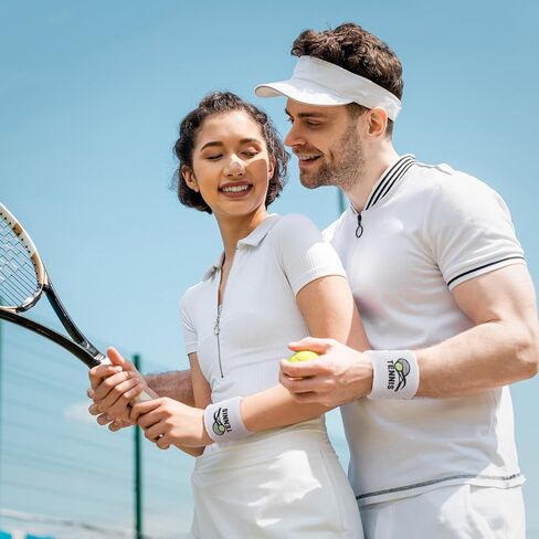 BEMEMO 20 Pack Tennis عرق الأسهم معصم معصم معصم العرق الرياضي للقطن المطرز المطرز غير القابل للانزلاق Terry Cloth in Kuwait