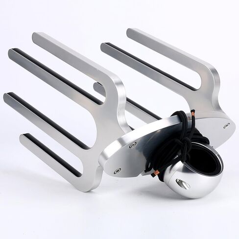 Amarine Made Oval Angle Mount Wakeboard Tower Rack Anodized Kneeboard Tower Rack Boat Holder-Fits Clamp Tubing Sizes 1-1/2",1-3/4",2",2-1/8", 2-1/4" in Saudi Arabia