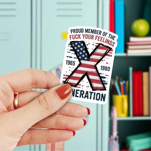 3pcs gen x رفعت على مياه الخرطوم وإهمال هدايا ملصقات مضحكة Gen X بفخر تمثل ملصقات مقاومة للماء إيجابية Genx شرس Genx لجهاز الكمبيوتر المحمول ماء أدوات CASE CASE 3 " in Kuwait