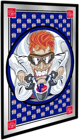 The Fan-Brand VP Racing Fuels: Mad Scientist: Blue Edge - Framed Mirrored Wall Sign - Team Bar Sign Décor: Home, Dorm, Garage, Office, Fan Cave in Kuwait