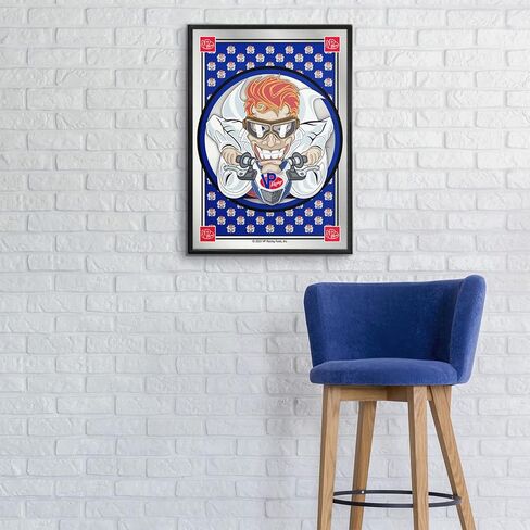 The Fan-Brand VP Racing Fuels: Mad Scientist: Blue Edge - Framed Mirrored Wall Sign - Team Bar Sign Décor: Home, Dorm, Garage, Office, Fan Cave in Kuwait