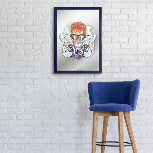 The Fan-Brand VP Racing Fuels: Mad Scientist: Blue Edge - Framed Mirrored Wall Sign - Team Bar Sign Décor: Home, Dorm, Garage, Office, Fan Cave in Kuwait