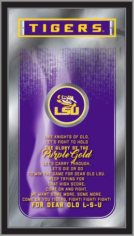 HBS Louisiana State 26" x 15" Fight Song Mirror by Holland Bar Stool Company in Saudi Arabia