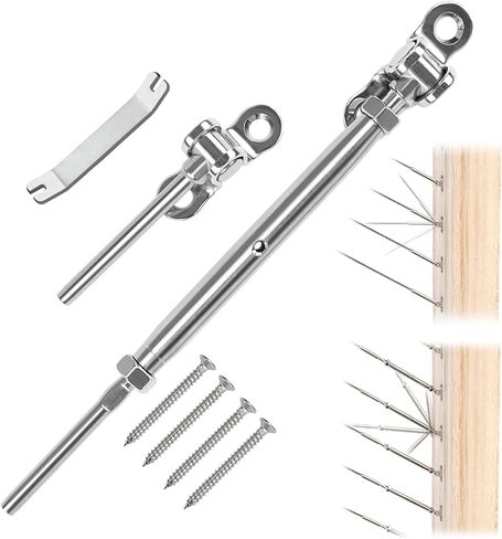 Muzata 10 أزواج 1/8 "كابل حديدي مجموعة أدوات SWAGE التبديل للتبديل لخشب ما بعد T316 in Saudi Arabia