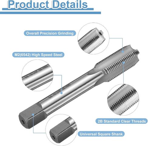 UXCELL HAND BOTTOR TAP 9/16-18 UNF 2B BOTTOR TROFTING THERSING TAPS HISTE SPEED HSS6542 in Saudi Arabia
