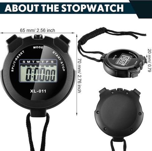 Kanayu 28 Pcs Multi Function Digital Stopwatch Timer Bulk Sports Stopwatch with Lanyard Date Time Alarm Timer for Coach Swimming Running Sports Train in Saudi Arabia