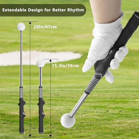 Aid Training Training Training القابلة للسحب: مدرب Golf Grip ، مدرب Swing مع موجه Swing Sound ، ردود الفعل ، للمبتدئين. الملحقات golf لقوة التدريب الداخلي ، تدريب الإيقاع. in Kuwait