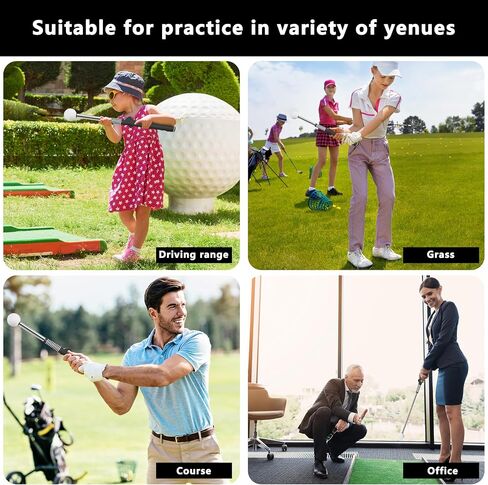 Aid Training Training Training القابلة للسحب: مدرب Golf Grip ، مدرب Swing مع موجه Swing Sound ، ردود الفعل ، للمبتدئين. الملحقات golf لقوة التدريب الداخلي ، تدريب الإيقاع. in Kuwait