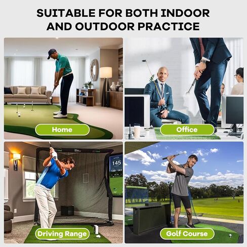 Retractable Golf Swing Trainer,Warm-Up Golf Training Aid,Golf Grip Trainer,Right-Handed Strength & Tempo Training for Chipping Hitting,Golf Accessories for Men in Saudi Arabia