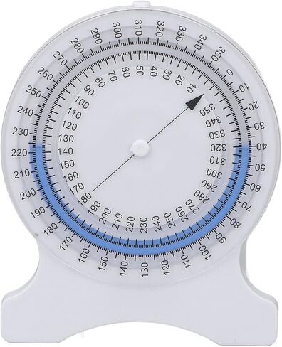 مقياس الميل الفيزيائي غير تسرب فقاعة دقيقة لخدش سطح 360 دوران للطلاب المحترفين ABS البيض (الأزرق) in Saudi Arabia