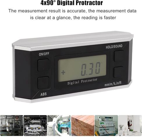 Hyuduo LCD Digital DisplayDurable Material Inclinometer with Variety Of Reading for Angle Measurement in Civil Engineering (Tape backlight) in Saudi Arabia