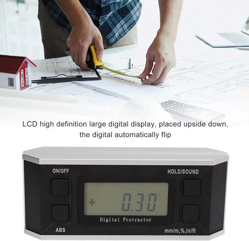 Hyuduo LCD Digital DisplayDurable Material Inclinometer with Variety Of Reading for Angle Measurement in Civil Engineering (Tape backlight) in Saudi Arabia