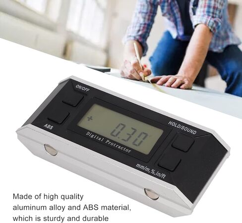 Hyuduo LCD Digital DisplayDurable Material Inclinometer with Variety Of Reading for Angle Measurement in Civil Engineering (Tape backlight) in Saudi Arabia