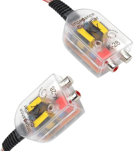 محول إخراج خط 2PCS ، صوت محول RCA ، محول صوت محول المعاوقة العالي إلى مكبر الصوت ، ملحق الإدخال المساعد in Saudi Arabia