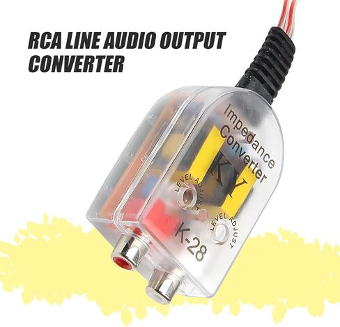 محول إخراج خط 2PCS ، صوت محول RCA ، محول صوت محول المعاوقة العالي إلى مكبر الصوت ، ملحق الإدخال المساعد in Saudi Arabia