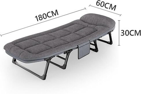 Lightweight Folding Bed Foldable Mattress Bed Comfortable And Breathable Sturdy Structure High Elasticity Cotton Foldable Camping Bed Suitable For Home, Office And Travel Camping Folding Bed(200*66CM) in Saudi Arabia