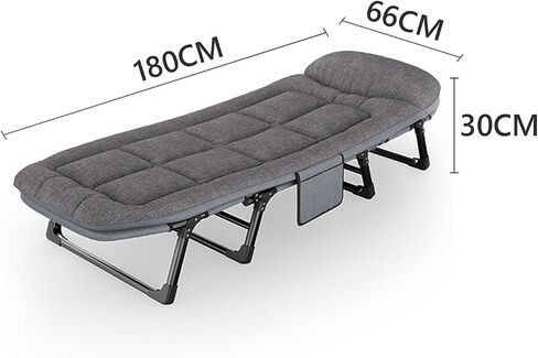 Lightweight Folding Bed Foldable Mattress Bed Comfortable And Breathable Sturdy Structure High Elasticity Cotton Foldable Camping Bed Suitable For Home, Office And Travel Camping Folding Bed(200*66CM) in Saudi Arabia