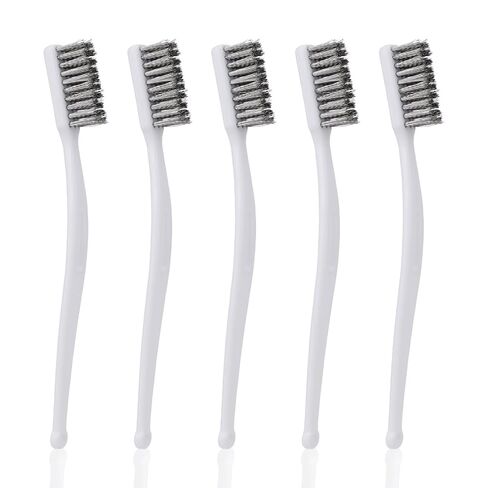 5pcs Wire Brushes Set for Cleaning, 7.09in Long Stainless Steel Wire Brushes Reinforced Bristle Mini Handle Brush Tools for Kitchen Industrial Welding Slag Walnut Carving Gaps Rust Removal in Saudi Arabia