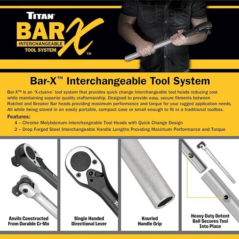 Titan Bar-X 65033 33-1/2-Inch Handle for Bar-X Ratchets and Breaker Bars in Saudi Arabia