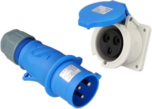 3-core 32A Aviation Industry Plug and Socket Connector 281TYP231/2601/2801(Concealed Straight Socket) in Kuwait
