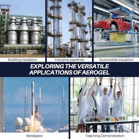 Aerogel, Ultra-Light Silica Aerogel Block, Nano Aerogel Super Insulation Material for Building Materials and Aviation, Made for Scientific Experiments and STEM Education (100mL) in Kuwait