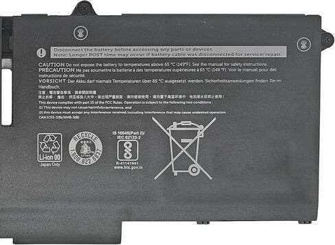 PKWVM Battery Replacement for Dell Precision 7550 7560 / Precision 7750 7760 Series C903V 068N03 0447VR 0CR72X CR72X 11.4V 95Wh 7922mAh 6-Cells in Saudi Arabia