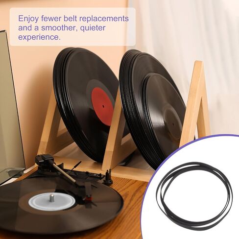 uxcell 2 Pcs Turntable Belt, Folded Length 320mm Rubber Belts Replacement Machine Recorder Rubber Belt Record Player Fit for All Kinds of Belt-Driven Turntables, Width 5mm in Saudi Arabia