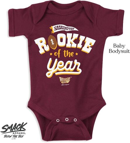 Smack Apparel Rookie of The Year Baby Clothing for Washington Football Fans (NB-7T) in Saudi Arabia