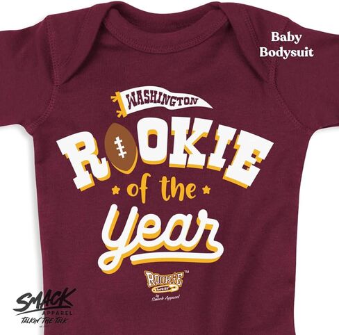 Smack Apparel Rookie of The Year Baby Clothing for Washington Football Fans (NB-7T) in Saudi Arabia