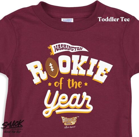 Smack Apparel Rookie of The Year Baby Clothing for Washington Football Fans (NB-7T) in Saudi Arabia