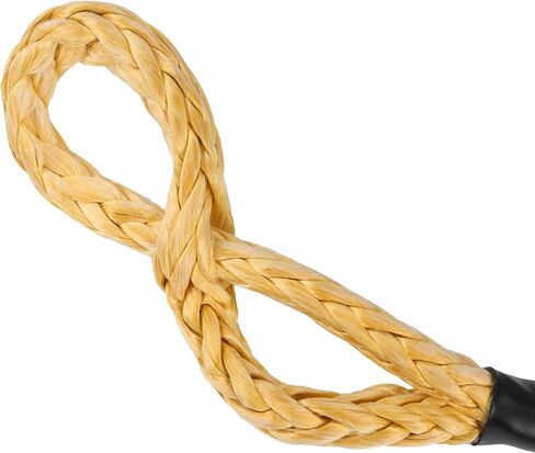 Dewalt DXBC90007 أسود/أصفر 3/8 "× 24" قيود ناعمة حركية مع 6 "حلقة - 10،833 رطل حمولة عمل آمنة/32،500 رطل قوة كسر in Saudi Arabia