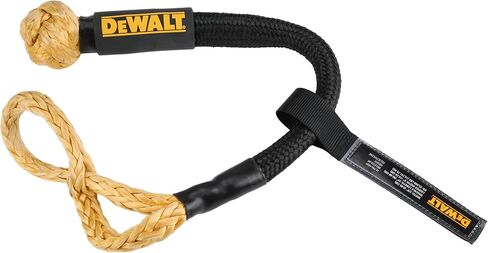 Dewalt DXBC90007 أسود/أصفر 3/8 "× 24" قيود ناعمة حركية مع 6 "حلقة - 10،833 رطل حمولة عمل آمنة/32،500 رطل قوة كسر in Saudi Arabia