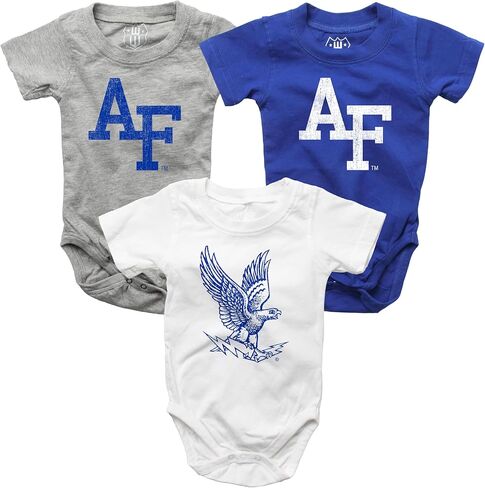 WES و WILLY BABY College Team 3 Pack of Cotton Rompers in Saudi Arabia