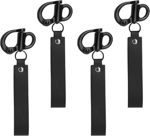 Black Quick Release Clips, Firefighter Mask Quick Release Shackle with Handle Multifunctional Stainless Steel Snap Shackle Lanyard Firefighter Accessories in Saudi Arabia