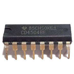 CD4504BE CD4504B CD4504 CMOS SHEX على مستوى الجهد من أجل TTL-to-CMOS أو CMOS-to-CMOS تشغيل IC DIP-16 (حزمة 5) in Kuwait