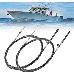 Gen 1 Boat Tourboard Throuboard Cables ، 33C استبدال الكابلات عن بُعد ، متوافق مع Mercury ، Mercruiser ، Mariner ، Force Motor Engines ، استبدال سلسلة CC179 (2pcs) in Saudi Arabia