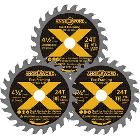 4-1/2 Inch Circular Saw Blade for Ultra-Nice Wood Cutting, 24T&40T, 4 Pack, 3/8" Arbor in Kuwait